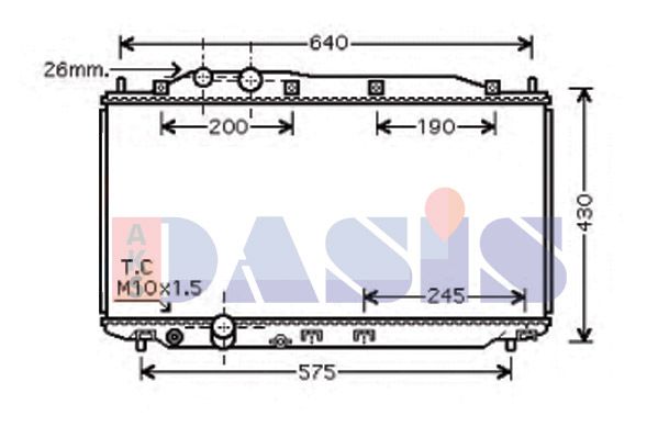 AKS DASIS Radiators, Motora dzesēšanas sistēma 100057N